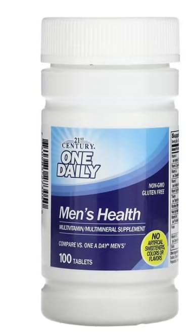 Premium Vital - One Daily Men’s Health Multivitamin - 100 Tablets - with Practical Pill Box - Advanced Systemic Male Vitality Rhythm & Performance Harmony Matrix - Non-GMO