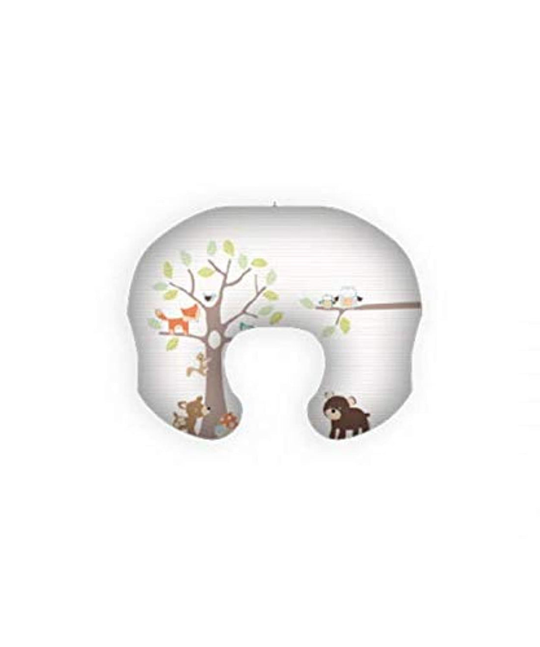 Mamas Gift Ergonomic Multi-Functional Nursing & Feeding Pillow - Firm U-Shape Support with Removable Cover - Soft Egyptian Cotton - White - Breast & Bottle Use - Body Positioner