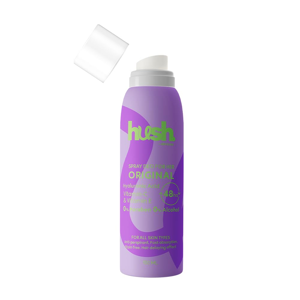Original for Her Spray Deodorant, 150 ml – Scent: flowers, coconut and vanilla – Skin-Nourishing with Hyaluronic Acid, Vitamins C & E – Alcohol & Paraben Free