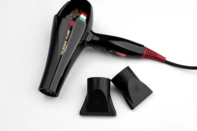 Flame Hot Blower, Wet Hair Dryer, 3 Heat Levels and Styling by T-EB Hair