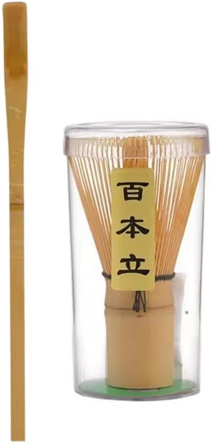 Traditional Japanese Matcha Tea Whisk - Premium Bamboo Chasen for Ceremonial Green Tea Powder - Ideal Matcha Brush & carasco