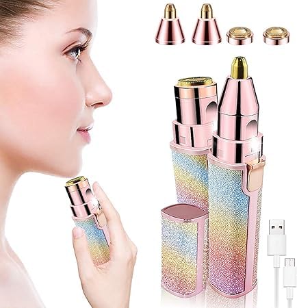 2 in 1 Eyebrow Trimmer and Facial Hair Remover for Women