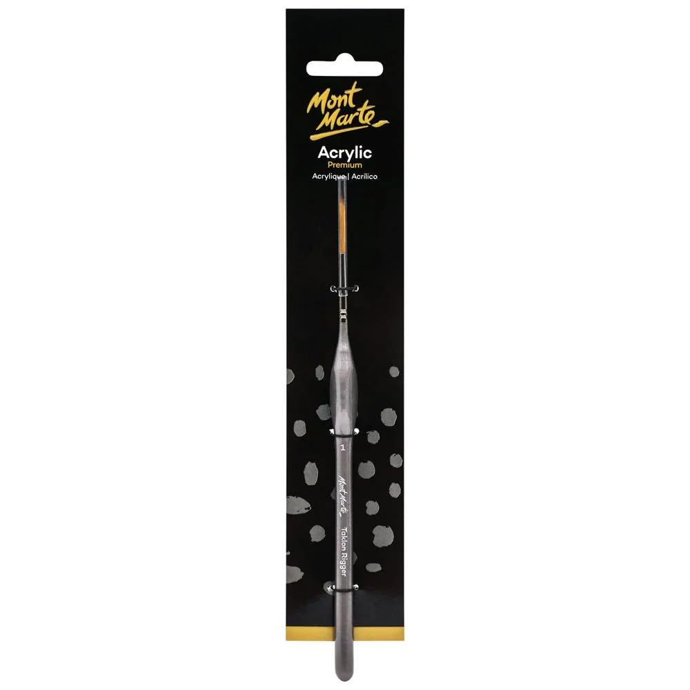 Artist Acrylic Brush Premium Taklon Rigger 1