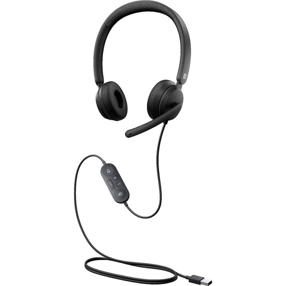 Microsoft Modern Wired Headset,On-Ear Stereo Headphones with Noise-Cancelling Microphone, USB-A Connectivity, In-Line Controls, PC/Mac/Laptop - Certified for Microsoft Teams