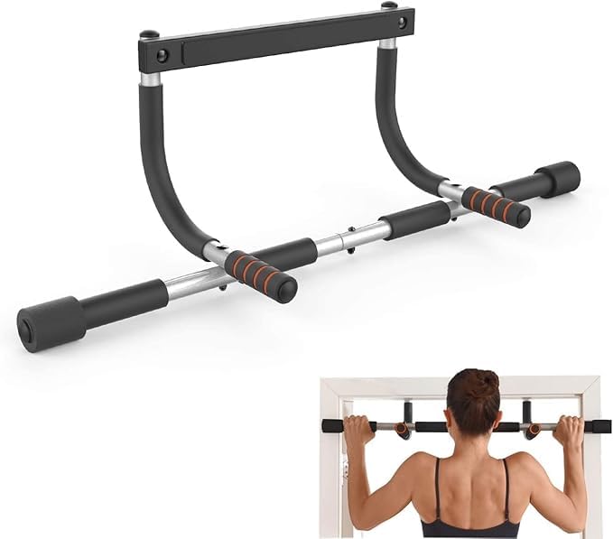 Door Pull Up Bar, Indoor Fitness Bar Multifunctional Inner Bar Gym Parallel Bars Upper Body Workout Equipment Push Up Bar