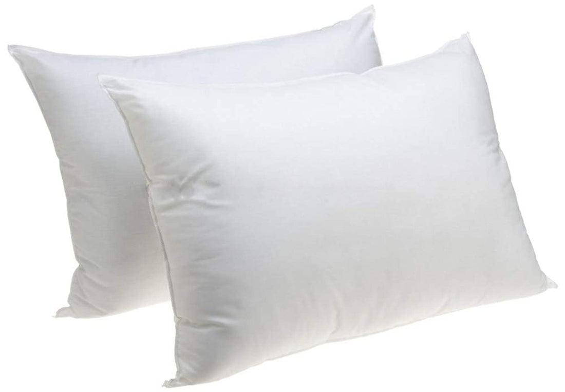 Stylie P-7-2 Soft Stripe Polyester Hotel Pillow (1kg, 50 X 75cm)- Pack of 2 Pieces