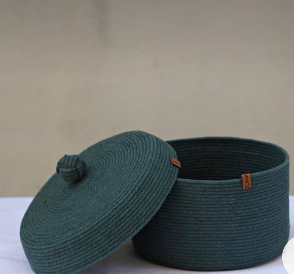 Elegant storage box with a modern textile design,(10×25×10),from woven it
