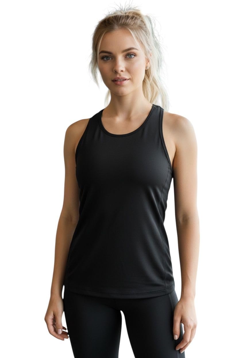 tank top shirt for women- dry fit for gym-sport-zumpa &running one size fit to 70 kg