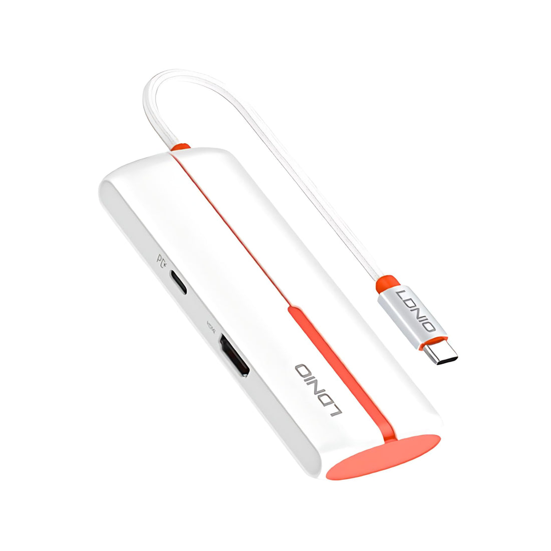 LDNIO DS-25H 5 In 1 USB-C Docking Station PD 100W quick charge, Indicator light, 4K HDMI - White
