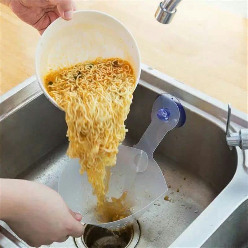 2 Pieces Funnel Shape Sink Strainer Funnel Filter Any Blemish Food Protector