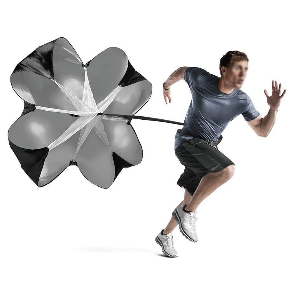 AGYHAM Running Speed Training Resistance Parachute, 54 Inch Speed Chute Resistance Running Parachute,with Storage Bag