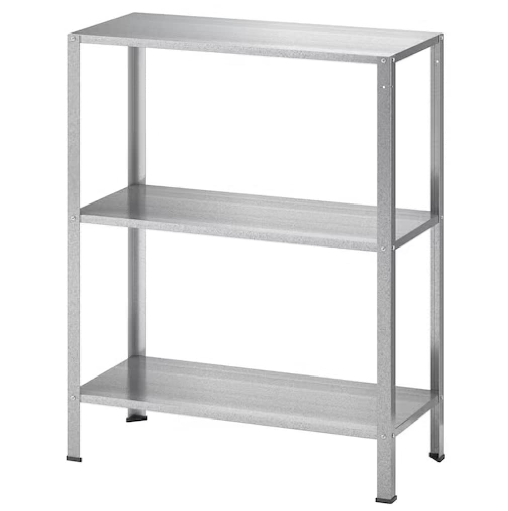 I-K-E-A HYLLIS Storage Shelf Unit Organizer Indoor/Outdoor Galvanized Steel/Polyamide 23 5/8x10 5/8x29 1/8 '' (AC)