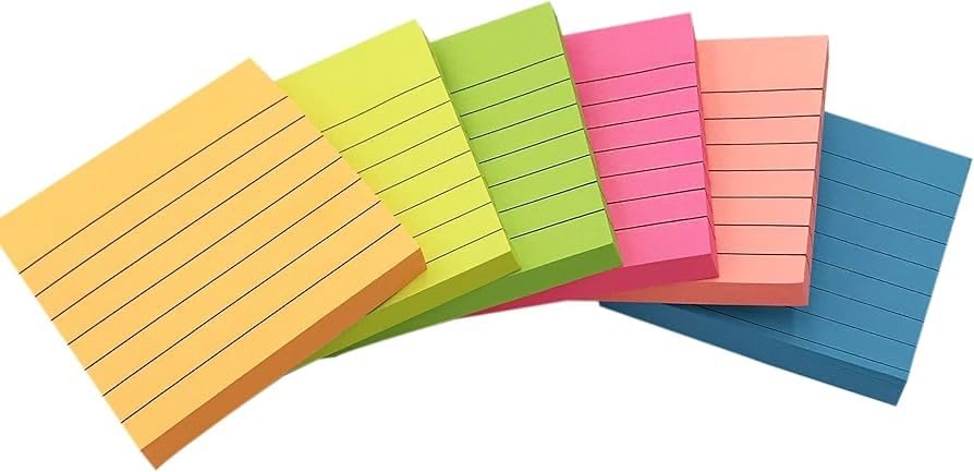 Brilliant Multicolor Sticky Notes - 100 Sheets