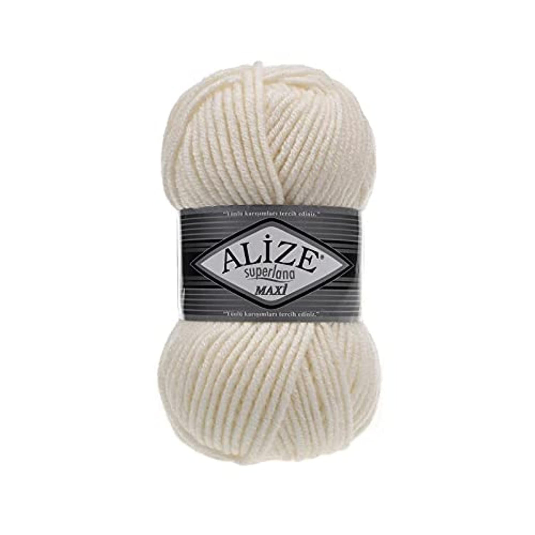 Alize SUPERLANA MAXI Light Cream 62 - Crochet and Knitting Yarn