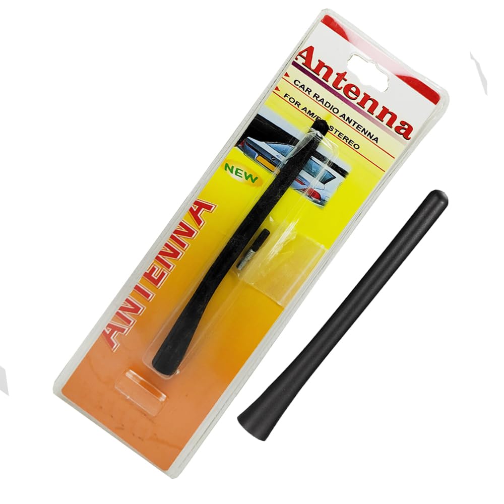 Car Roof Antenna - Antna with Universal Car Antenna Base with FM Radio Signal Amplifier and Base for All Types of Cars Car Antenna Accessories (17.5cm) - KaberTrade