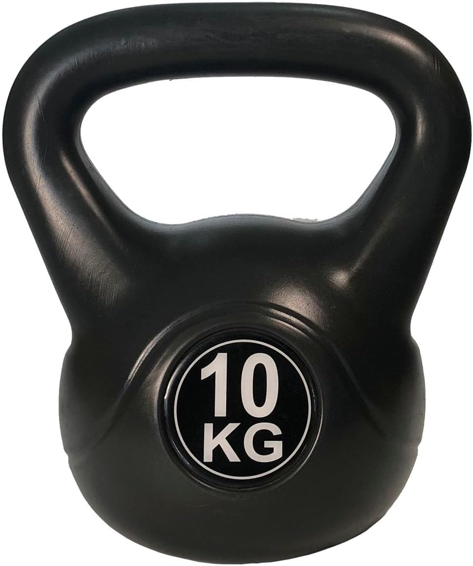 Alcoach Kettlebell Home Gym Black Athletics Training Equipment (Size:10 Kilo