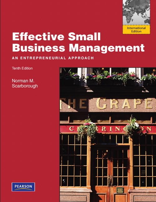 Effective Small Business Management: International Edition