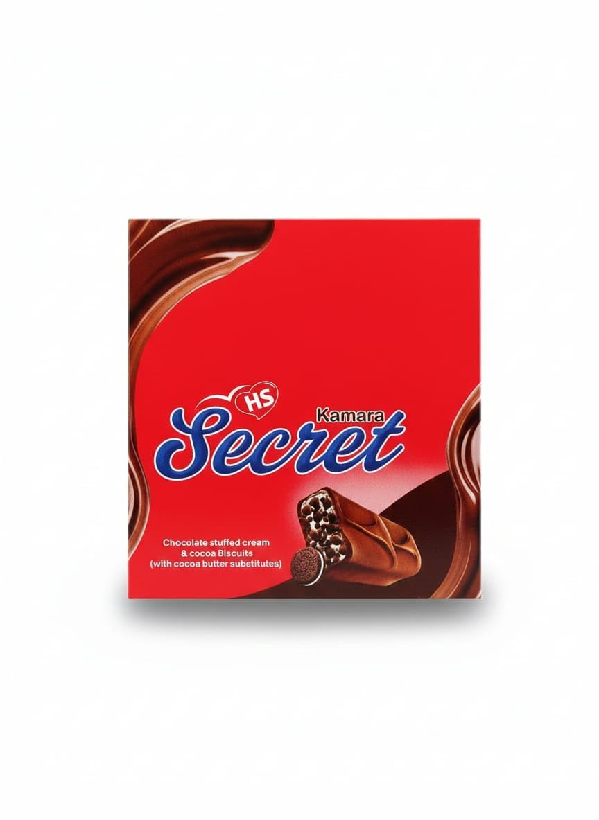Secret Kamara oreo, Oreo Biscuits Filled with Chocolate and Cocoa Cream, Cocoa Butter Substitutes, Pack of 12