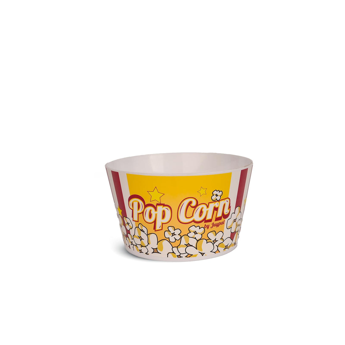 Spanish Popcorn Bowl – 1L White – BPA-Free Reusable Plastic for Snacks & Movie Nights – Lightweight & Kid-Friendly – Made in Spain