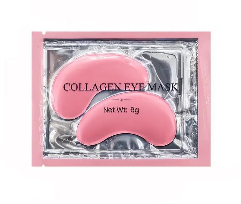 4pcs Pomegranate Hydrogel Eye Patches - Moisturizing Under Eye Mask with Collagen & Hyaluronic Acid - Visibly Brightens Skin & the Look of Dark Circles - for Puffy Eyes (2pair)