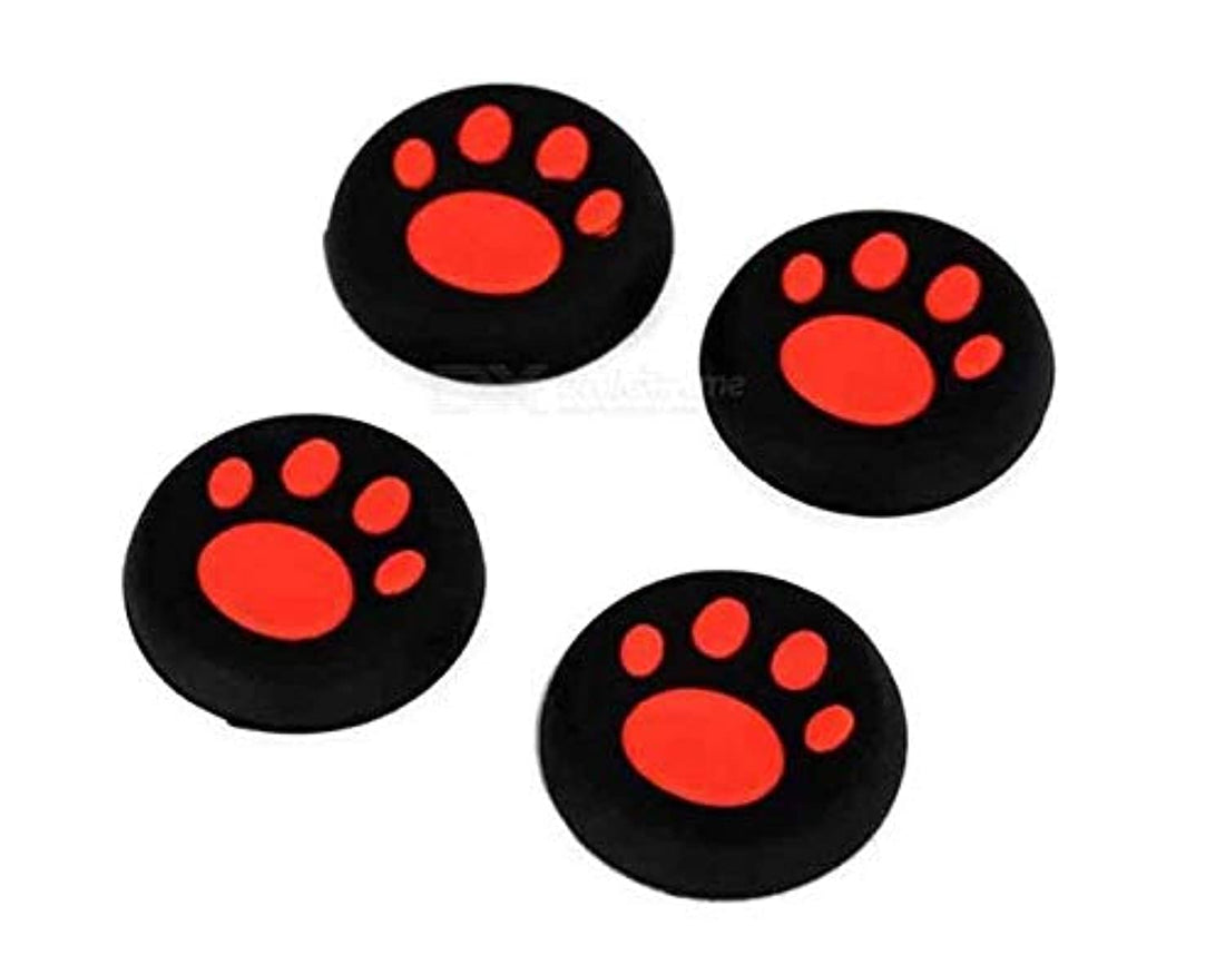 Analog Controller Grip Thumbstick Joystick Cap Cover For PS4 for XBOX ONE (Red) - 4 Pieces