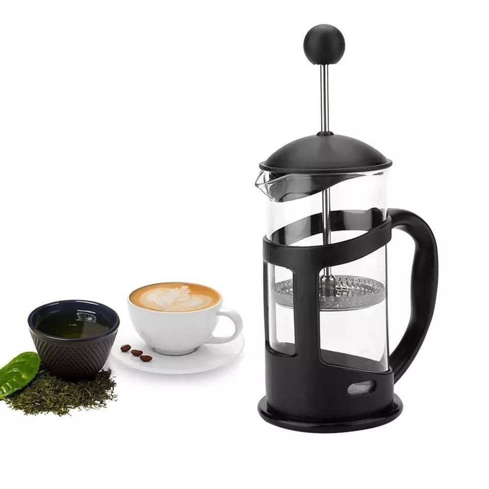 Coffee Press for Kitchen, Manual French Press Coffee Maker, Heat Resistant Glass and Stainless Steel by Next Store