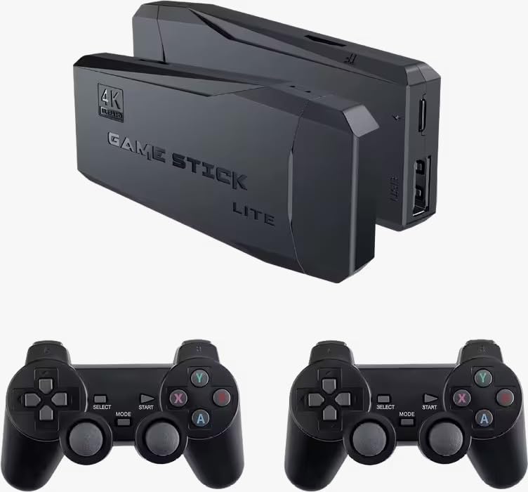 Handheld Game Console Compatible with Retro Console with 4K Wireless Controllers | Compact and Portable Classic Game Console Instant Playback One Size