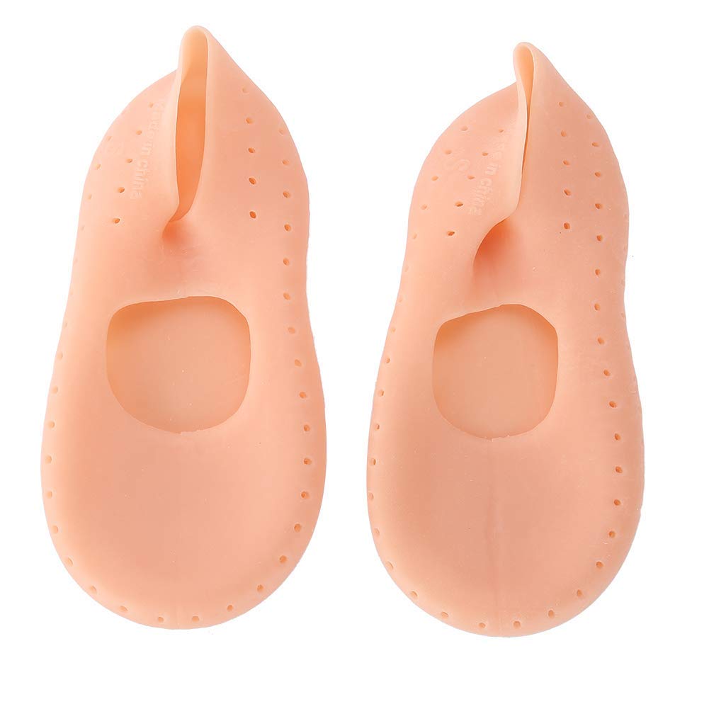 Clina 1 Pair Silicone Socks, Foot Anti-cracking Protector Foot Care Tool Prevention Socks Moisturizing Silicone Sock for Moisturizing Foot Heel and Prevent Dry Heel (07#)