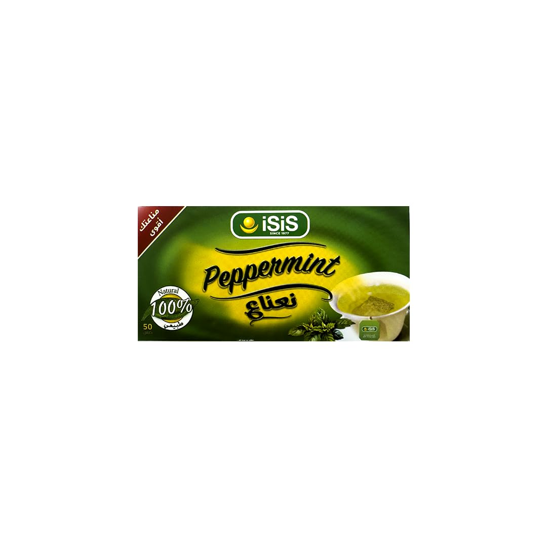 iSiS Natural Peppermint Herbal Tea – 50 Tea Bags