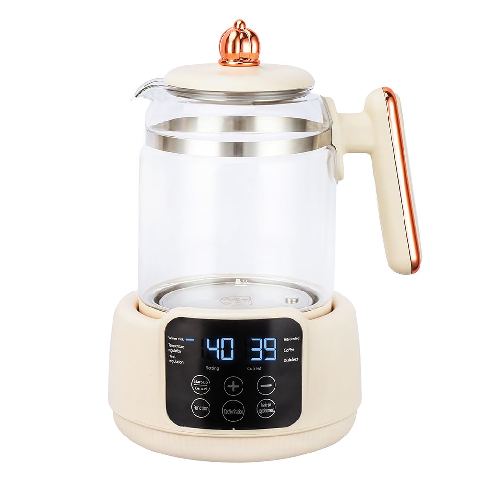 TECHZONE Premium Glass Electric Kettle with Digital Temperature Display – 1.5 L Fast Boil Water Kettle for Tea & Coffee, Precise Temperature Control, Safe & Stylish Kitchen Essential