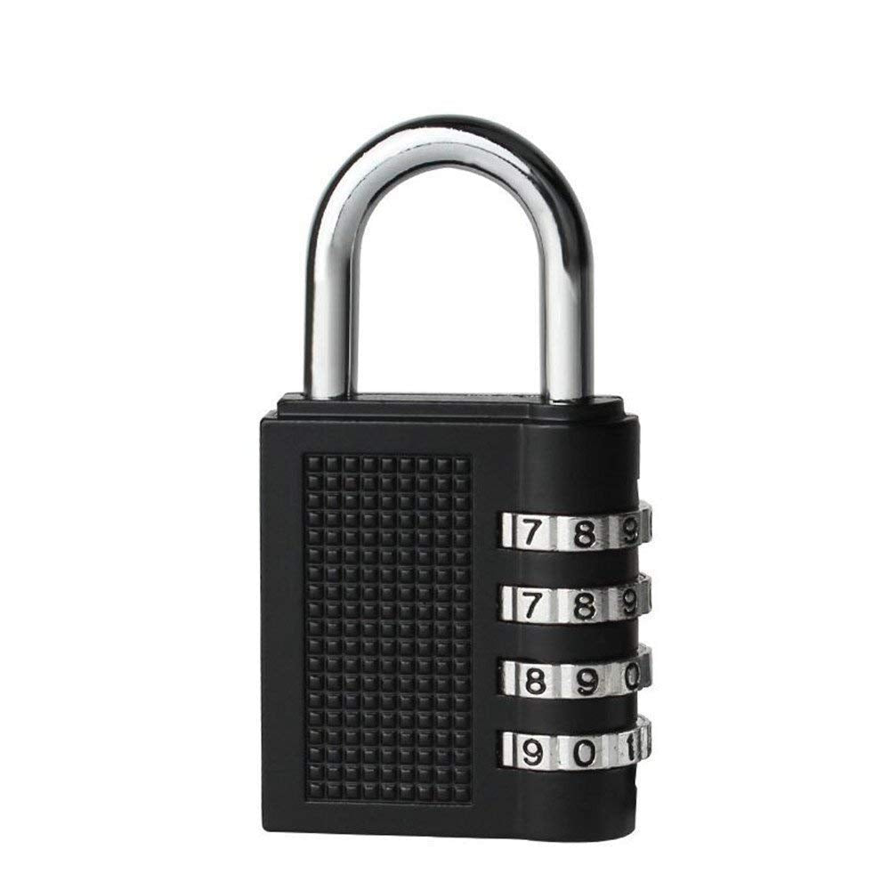 SWOPPLY 4 Digit Number Lock Combination Padlocks Locks for Door, Luggage, Sports Bag,Tool Boxes lockers Suitcases Water Resistant Anti-Theft Zinc Alloy Lock-Resettable PIN Number Hasp Storage Outdoor