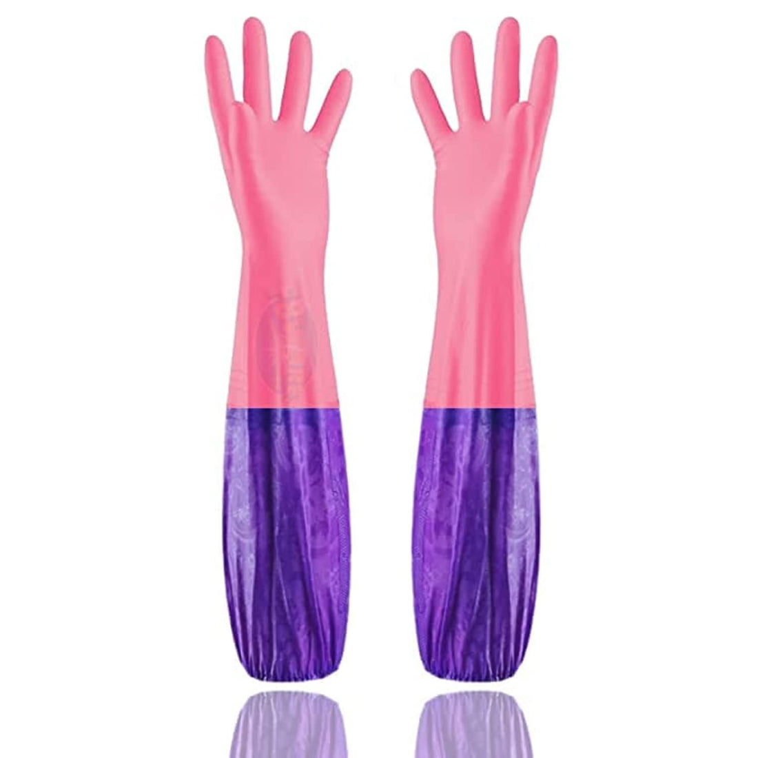 2Pairs kitchen wash dishes car cleaning waterproof household glove car care cleaning gloves