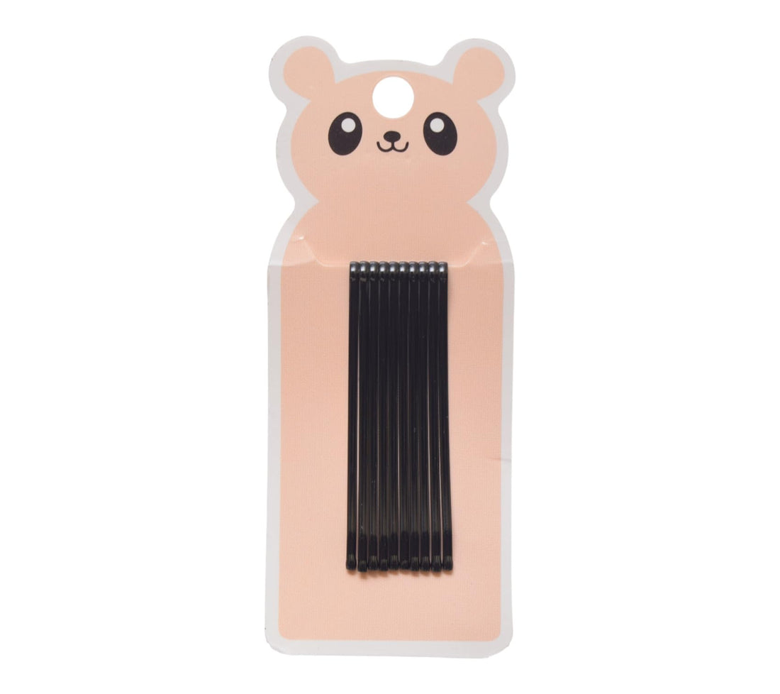 Daphne 10 Pieces Girls Hair Pins Set - Black