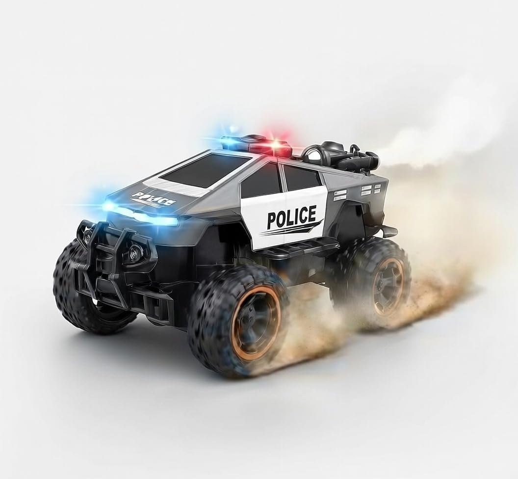 Tesla Police Car, Cybertrack Police Toy (Remote Control)