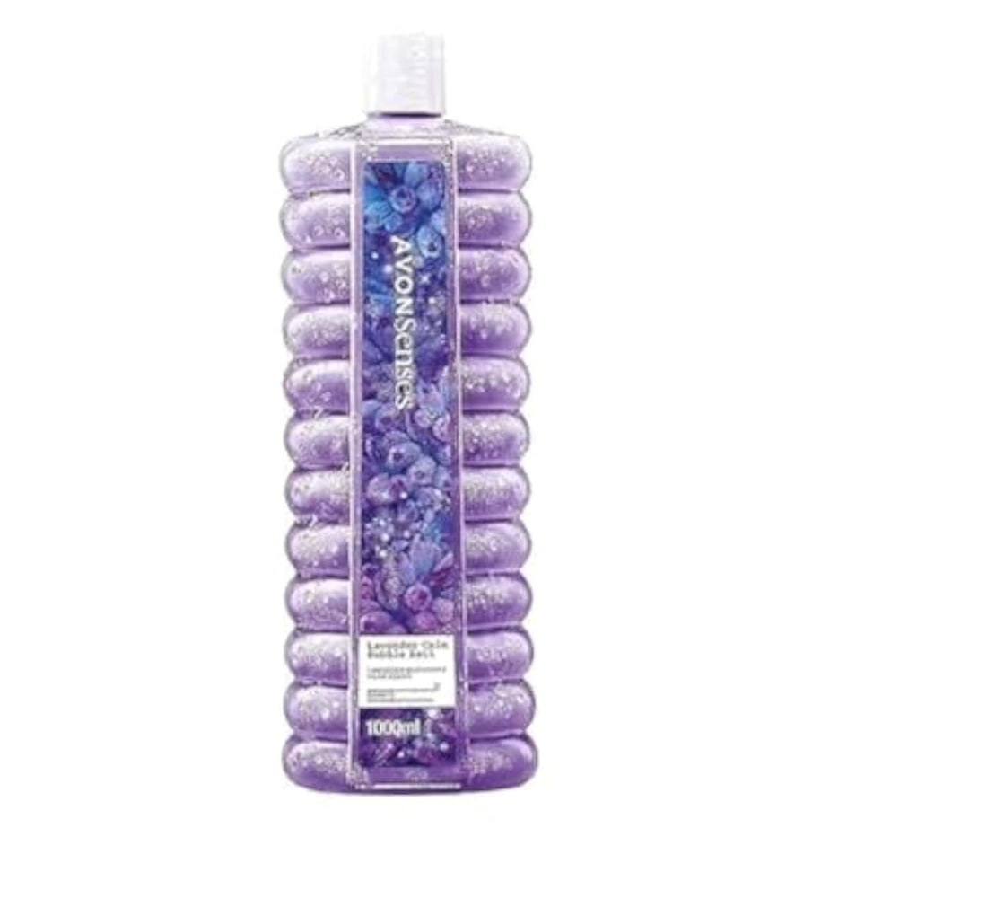 Avon Senses Lavender Calm Bubble Bath, Relaxing Floral Scent, Liquid Form, 1000ml
