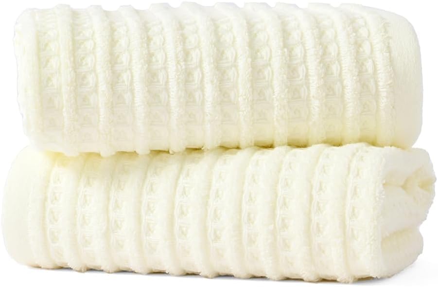 5 Pack Ribbed Soft Absorbent Towels 30x30cm Set for Kitchen and Bathroom Use Versatile Multipurpose Microfiber Dish Cloths and Washcloths 5 Pieces