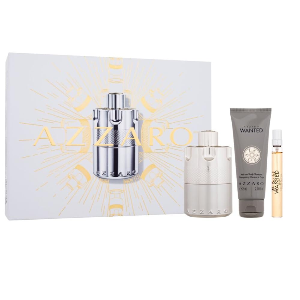 Azzaro Wanted Perfume for Men 3 Pieces Gift Set