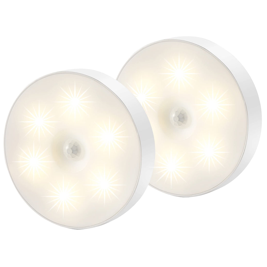 LED Motion Sensor Light - LED Cabinet Light with Motion Sensor, 3 Lighting Modes Night Light, Emergency Light Applique for Kitchen, Corridor, Stairs - 2 Pieces,led cupboard lights,wardrobe light