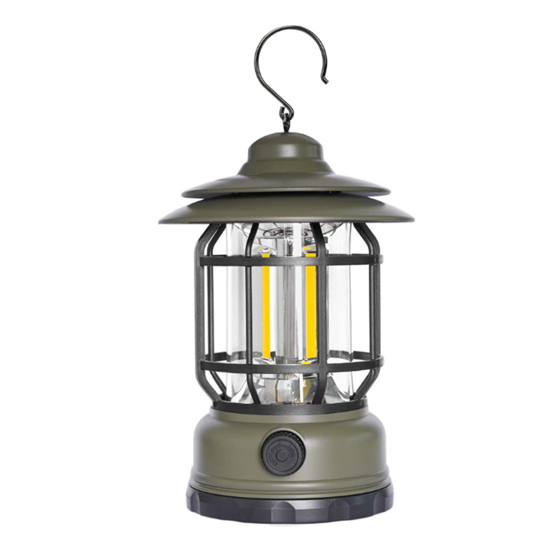 HBOY Retro LED Camping Lantern, USB Rechargeable Camping Lamp, Vintage Camping Lights, Portable WaterproofHanging Tent Light with 2 Light Modes for Hiking Fishing, Bronze