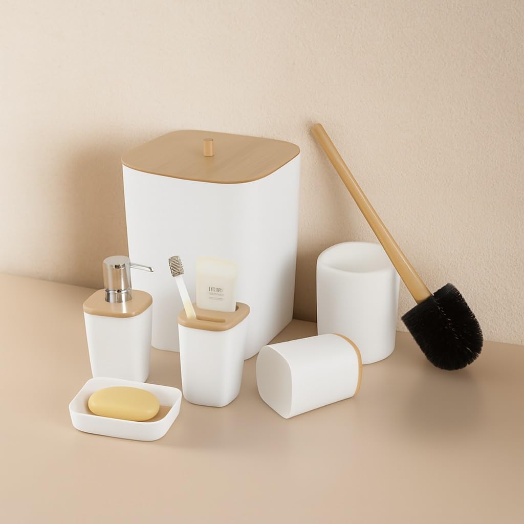 Home Care B-382 Plastic Bathroom Set, Plastic, Bathroom, Home Use