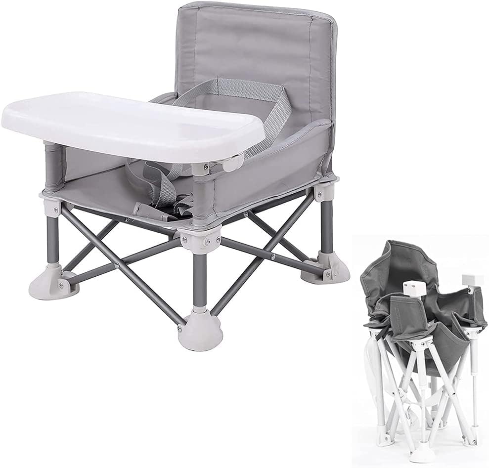 Portable Folding Baby Chair, Baby Dining Table and Chair, Indoor/Outdoor Chair (Colors Randomly)