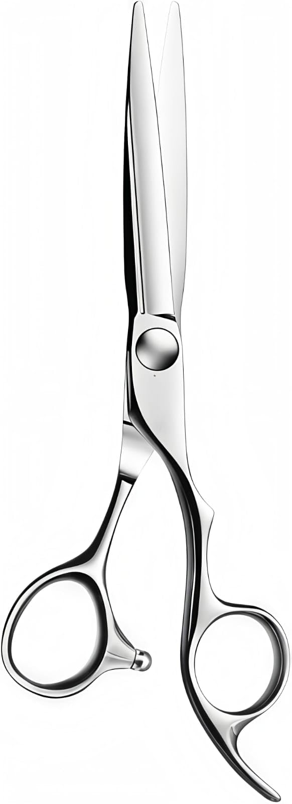 Professional 6.5-inch hair cutting scissors, right-handed, sharp edge, barber scissors, salon hair cutting scissors, for men's and women's beauty salons, made of stainless steel. (Silver)