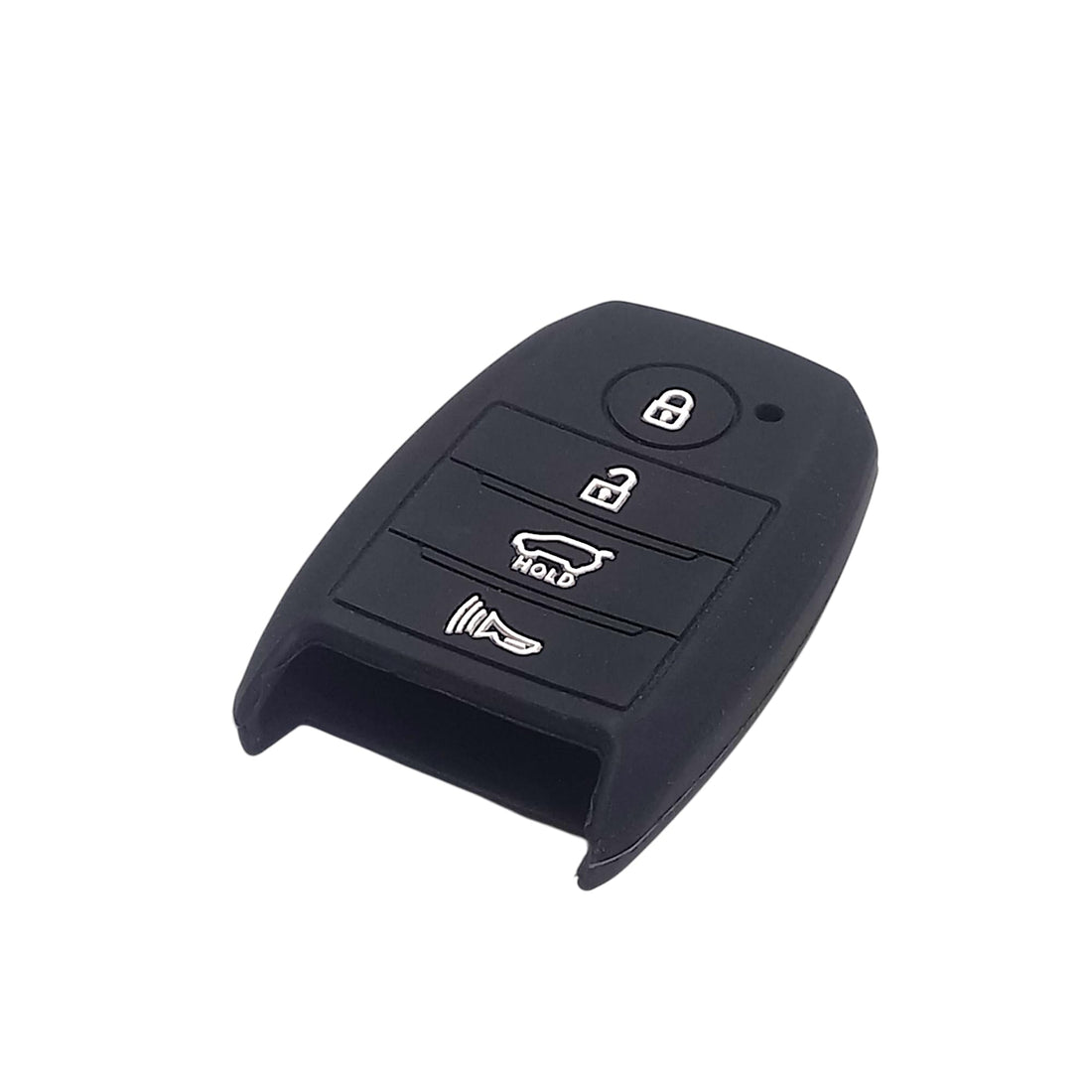LOKYBOY Silicone Car Key Case Cover for Kia Logo Black Soft Rubber Key Fob Cover (Optima - Forte - Sorento - Rio)