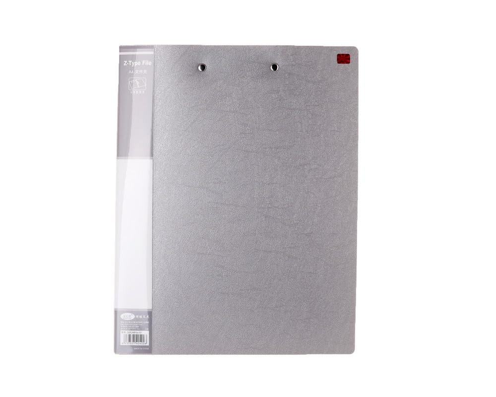 3A QWJAB1A4-01 File Folder with Plastic Metal Handle 30X24 cm - Grey