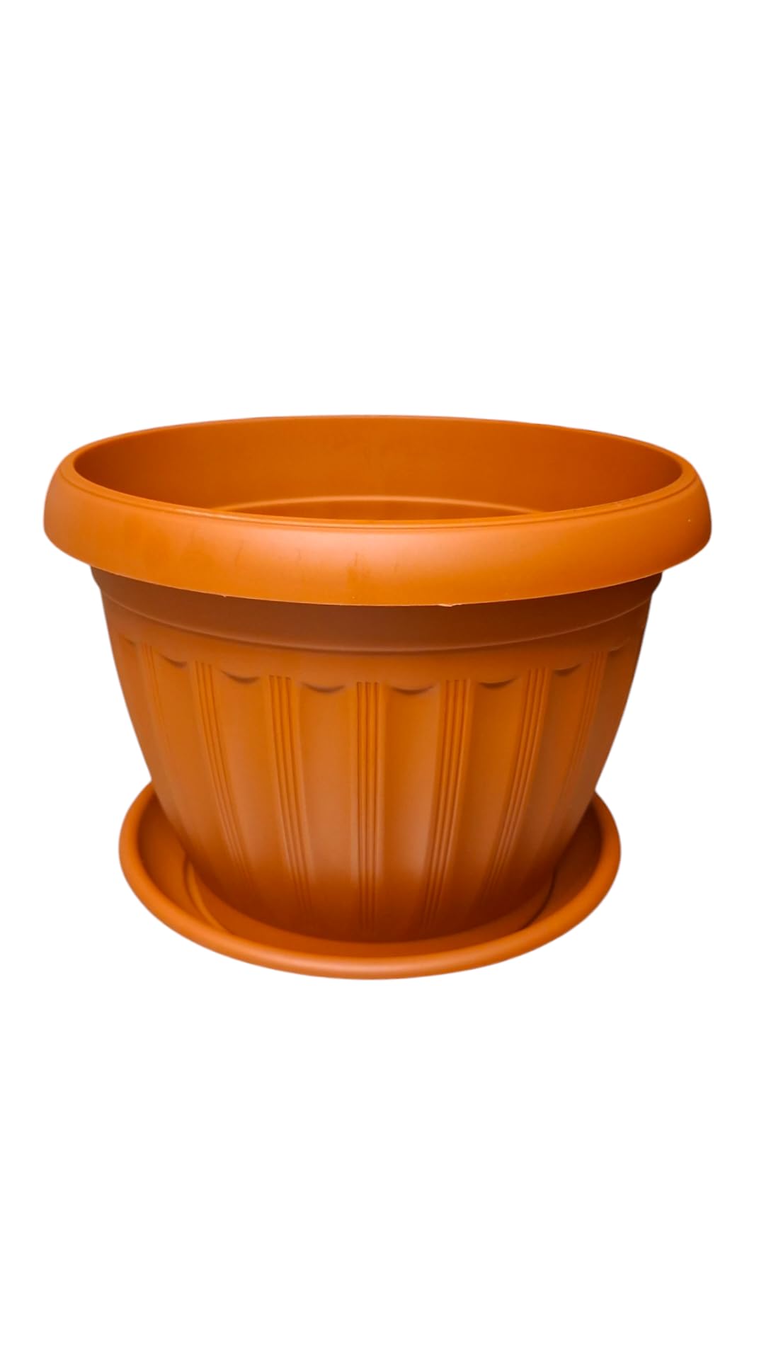 German Plant Pot, 40 cm,(Red Brown)