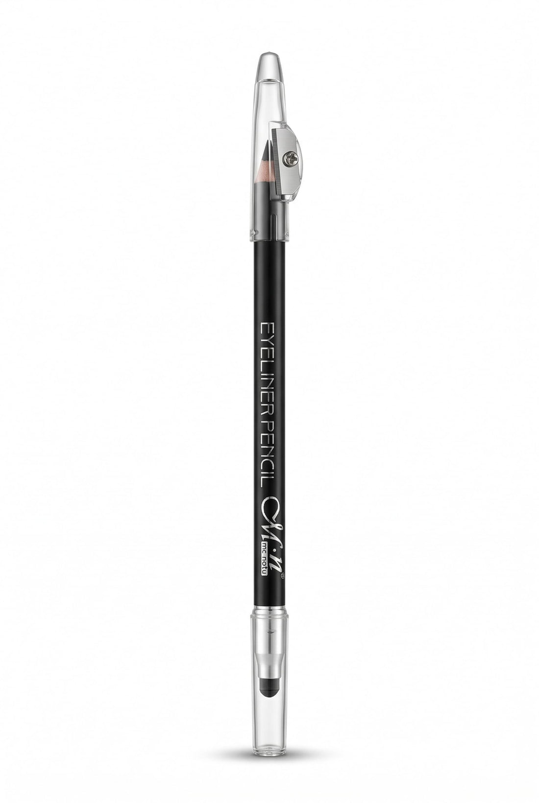 Menow Eyeliner Pencil with Sharpener and Sponge, Long Lasting, Waterproof Eye Makeup, 01 Black