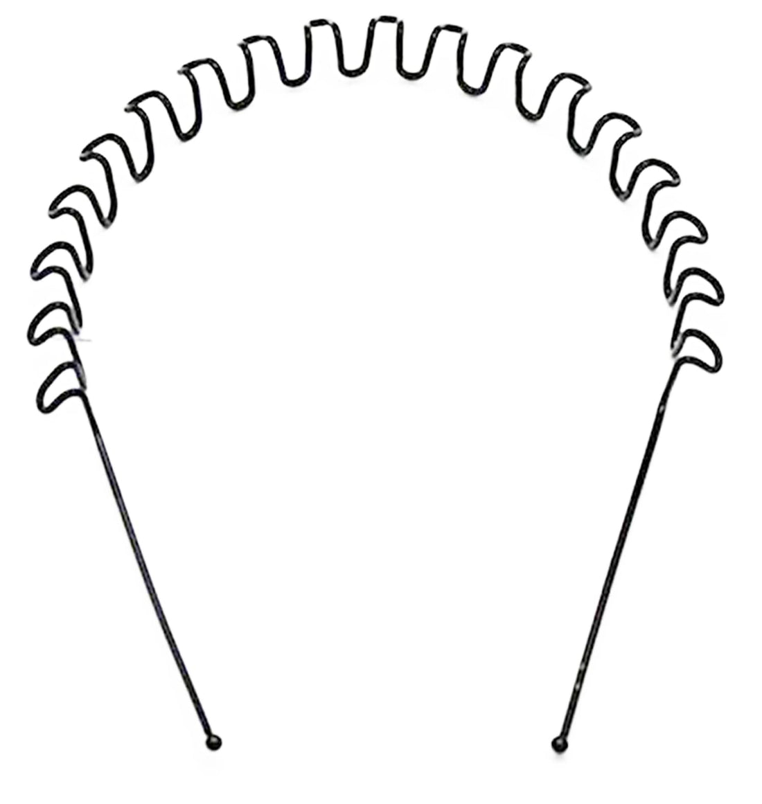 Hair Band Metal Hair Hoop Hair Band Black for Unisex (Black Style 1 Piece)