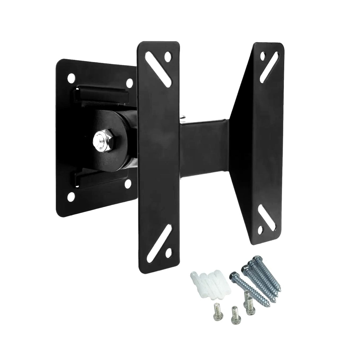 Motion TV Monitor Wall Mount Bracket for Most 14"-24" Flat TVs & Monitors,Swivel Tilts TV Mounts Max VESA 100x100 mm & 75x75mm up to 33lbs