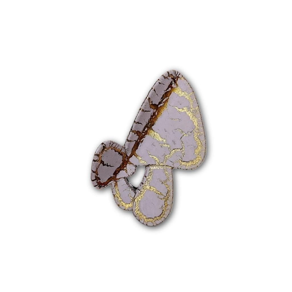 Butterfly Claw Clip - Crackle Finish Gold Veined Lightweight Stylish Hair Accessory Multiple Colours Available (model 4)