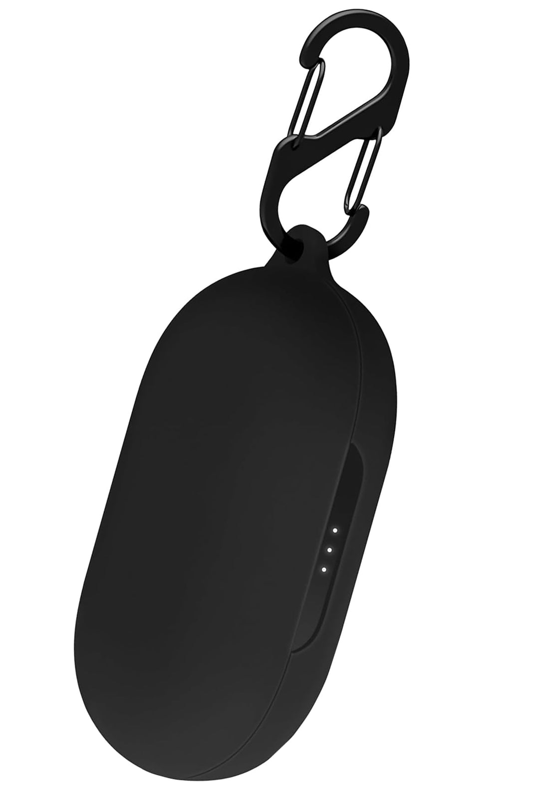 Geiomoo Silicone Case for Anker Soundcore AeroFit, Protective Cover with Carabiner (AeroFit-Black)